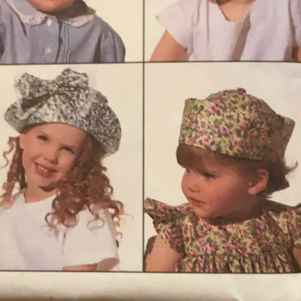 Vtg. McCall’s Crafts 6210 Pattern Infants-Children’s-Boys’ and Girls Hat Package